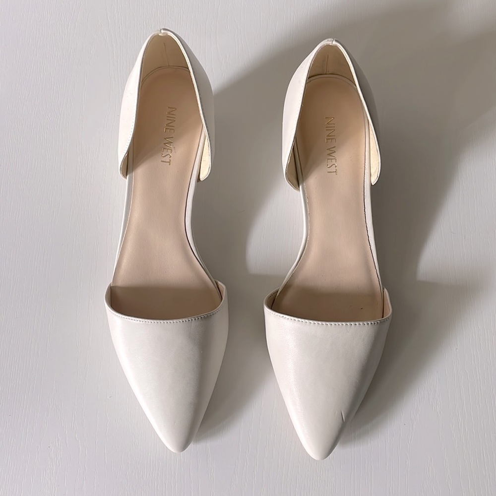 Nine West - open sided point toe shoes